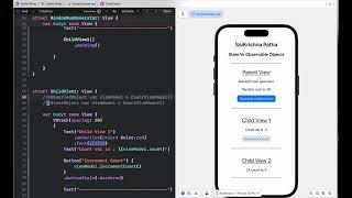 Difference between State Object Vs Observed Object in SwiftUI