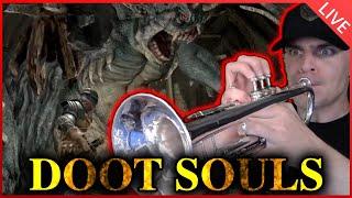 Beating Dark Souls with a Trumpet as the Controller (Doot Souls)