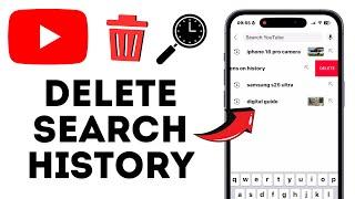 How to Delete Search History on YouTube  | Clear YouTube Search History