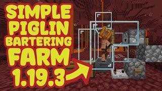 Easy Piglin Bartering System Minecraft 1.21 - 3,000 Items per Hour!