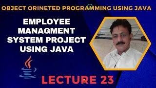 Employee Management System Project using Java in Hindi | Mini Project using Java | OOP using Java