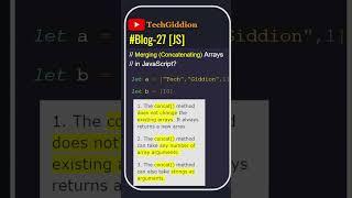 [Blog:27-JS] How to merge (concat) arrays in JavaScript?