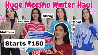 Meesho Winter wear Haul starting 150 | Sweaters Jackets Mufflers Coat Shrugs #meesho