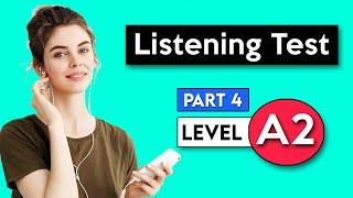 A2 Listening Test - Part 4 | English Listening Test