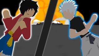 Gojo vs Luffy | Stick Nodes | Jujutsu Kaisen | One Piece |