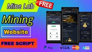 How To Make Mine Lab Cloud Crypto Mining Website ll Mine Lab PHP Script