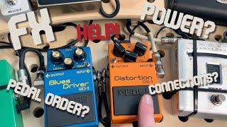How To Hook Up Effects Pedals (cables, power, & order) | Guitar FX Tutorial