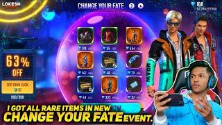 New Change Your Fate Event I Got All Rare Items In 1 Diamond Got 80% Off At Garena Free Fire
