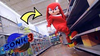 KNUCKLES CLIMBS SHELVES IN WALMART!!!