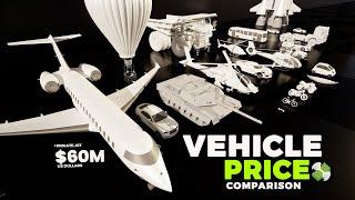 Vehicle Price Comparison 2023 | 3D Animation Comparison