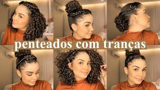 Penteados com TRANÇAS para cabelo CACHEADO CURTO: fáceis, lindos e versáteis 