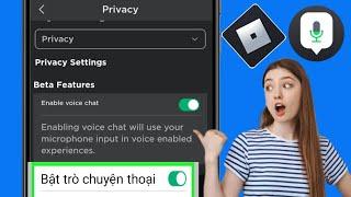 Cách kích hoạt Roblox VOICE CHAT (Không cần xác minh 2024)|  Bật trò chuyện thoại trong Roblox