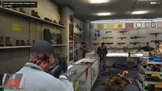 GTA 5 RDE 4.0 - Ammunation Triad Shootout + Ten Star Escape