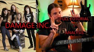 DAMAGE INC. Guitar Tutorial/Analysis (Metallica) [Let's Learn Master of Puppets EP #8]