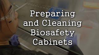 Prepping and Cleaning Biosafety Cabinets