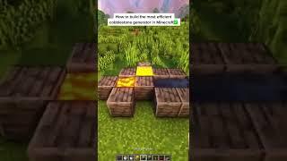 Minecraft: BEST Cobblestone Generator | #shorts