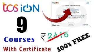 TCS ion | Free Courses with Certificate | 100% Free | @HeyrambTandonOfficial