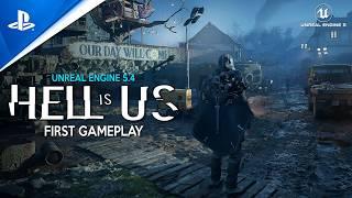 HELL IS US Exclusive PS5 Gameplay Demo | DARK SCI-FI SOULS-LIKE in Unreal Engine 5 coming in 2025