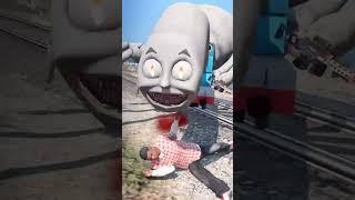 Scary train videos: Bad thomas vs Good Thomas The Train #shorts