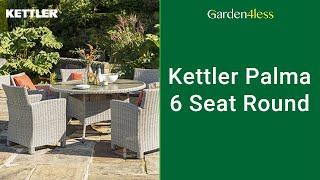 Kettler Palma 6 Seat Round Dining Garden Furniture Set - A Closer Look At