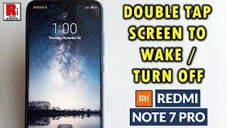 How To Enable Double Tap To Wake Screen On Xiaomi Redmi Note 7 Pro