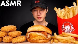 ASMR BACON MAPLE CHICKEN SANDWICH + NUGGETS MUKBANG (No Talking) EATING SOUNDS | Zach Choi ASMR