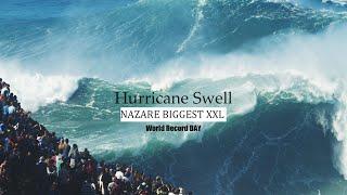 Biggest XXL Waves ever surfed in Nazare during Hurricane Epsilon!