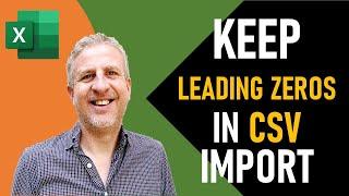 How to Keep Leading Zeros in Excel CSV Import