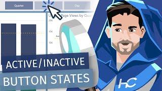 Creative Active/Inactive Bookmark Button Effects in Power BI
