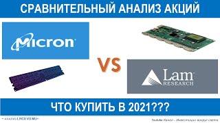 Сравнительный анализ акции полупроводников -Micron(MU) и Lam Research(LRCX)-во инвестировать в 2021?