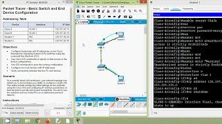 2.9.1 Packet Tracer - Basic Switch and End Device Configuration