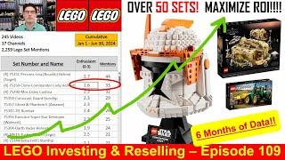 TOP LEGO INVESTMENT SETS retiring end of 2024 - 6 Month E-Score and Mentions Data!