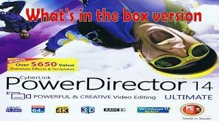 PowerDirector 14 Ultimate Video Editing Software What comes in Box Version by CyberLink Contents