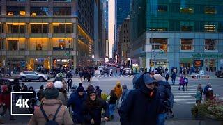 MANHATTAN Tourist Crowds  New York City Virtual Tour 4K