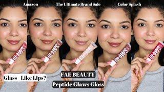  Glass Lips in Seconds?! | Fae Beauty Glaws  Gloss Review & Swatches