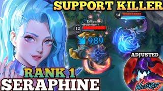 SERAPHINE AP SUPPORT BUILD! HUGE HEAL AND DAMAGE - TOP 1 GLOBAL SERAPHINE BY Croissant - WILD RIFT