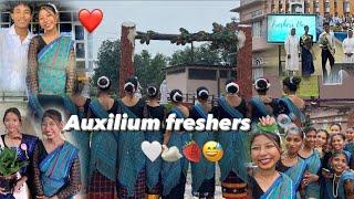 Auxilium college udalguri freshers // Mr & Miss freshers 2024 ️// it was fun // part 1 🫧