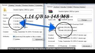 How to Highly Compress a Game Folder to Save Disk Space