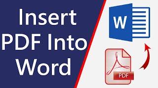 [GUIDE] How to Insert PDF into Word Document very Easily