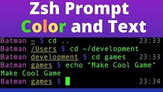 How to Customize Zsh Command Prompt Text