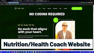 How to Create a Nutrition/Health Coach Website using WordPress 2022? Coaching Website without Coding