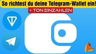 Telegram Wallet einrichten + TON einzahlen + verdienen