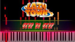 Step by Step - LazyTown piano cover [piano tutorial + sheet piano]