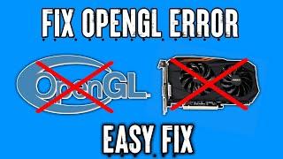 How To Fix OpenGL Error In Any Software,Games,Emulators ( For Old Pc Or No Graphic Card )