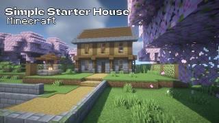 Simple Starter House | Minecraft Tutorial | Easy to Build (#1)