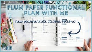 Functional Plan with Me Plum Paper Weekly Overview Disc Planner Simple Plans with NEW PlannerKate