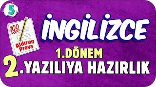 5.Sınıf İngilizce 1.Dönem 2.Yazılıya Hazırlık  #2023