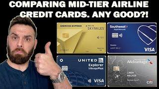 Battle of Mid-Tier Airline Credit Cards: Delta Gold vs United Explorer vs Southwest Premier vs AA