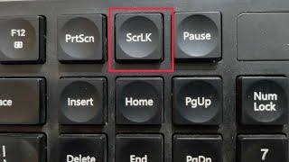 Scroll Lock key in the Keyboard
