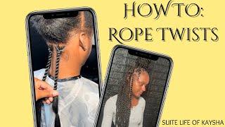 How To: Large Rope Twist Tutorial | Beginner Friendly | No Rubber Band Method